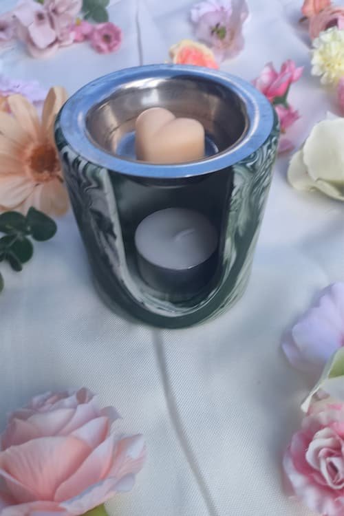 Brûle parfum gris marbré