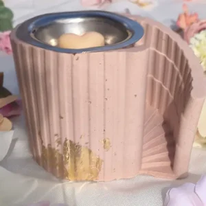 Brûle parfum or et rose
