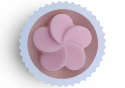 Fondant en forme de fleur aux différentes senteurs