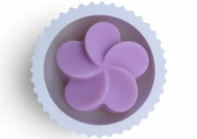 Fondant en forme de fleur aux différentes senteurs