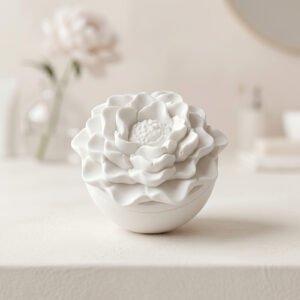Bougeoir fleur en résine naturelle de qualité