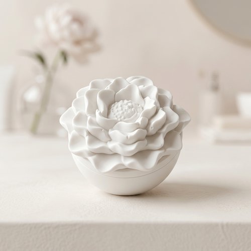 Bougeoir fleur en résine naturelle de qualité