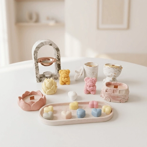 Ensemble de bougies en cire naturelle de qualité